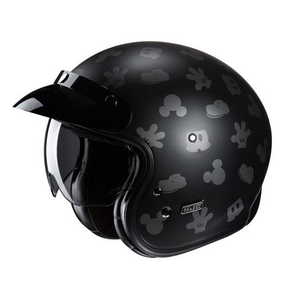Hjc V31 - DISNEY MICKEY Jethelm - Grau / Schwarz Ref : HJ1119 
