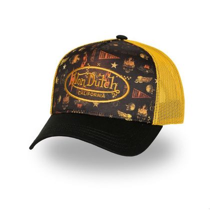 Von Dutch SUBLIMATION Pet - Zwart / Geel Ref: VDH0371 / VD/1/CT/SUBL/07-TU 