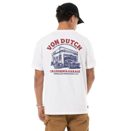 T-Shirt manches courtes Von Dutch REPAR - Blanc