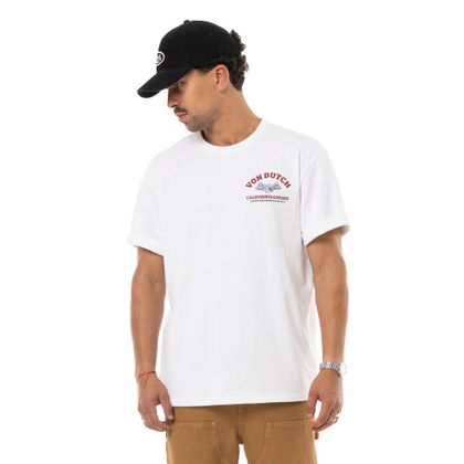 T-Shirt manches courtes Von Dutch REPAR - Blanc Ref : VDH0364 