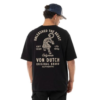 T-Shirt manches courtes Von Dutch TIGER - Noir