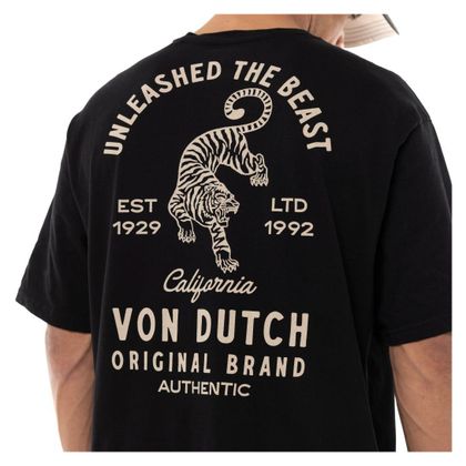 T-Shirt manches courtes Von Dutch TIGER - Noir