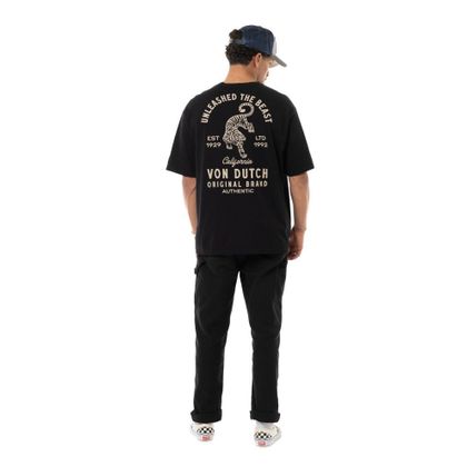 T-Shirt manches courtes Von Dutch TIGER - Noir