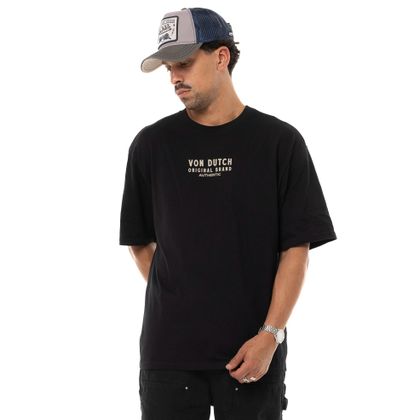 T-Shirt manches courtes Von Dutch TIGER - Noir Ref : VDH0365 