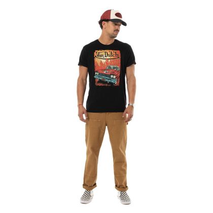 T-Shirt manches courtes Von Dutch FLAME - Noir