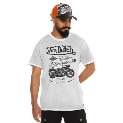 T-Shirt manches courtes Von Dutch HAND - Gris Ref : VDH0238 