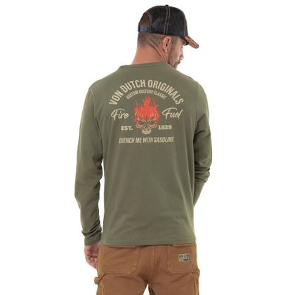 T-shirt manches longues Von Dutch GASO - Beige