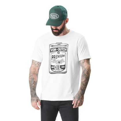Von Dutch OIL Short-sleeved T-Shirt - White Ref : VDH0244 