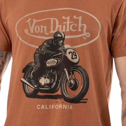 T-Shirt manches courtes Von Dutch RACER - Orange