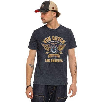 Von Dutch SEEING Short-sleeved T-Shirt - Black Ref : VDH0464 