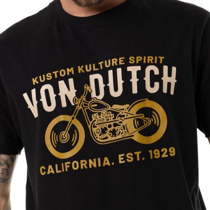 T-Shirt manches courtes Von Dutch SPIRE - Noir
