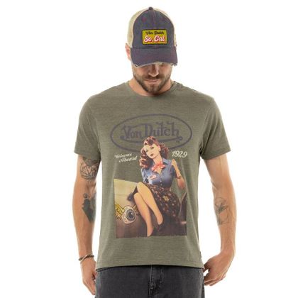 T-Shirt manches courtes Von Dutch UP - Vert Ref : VDH0349 