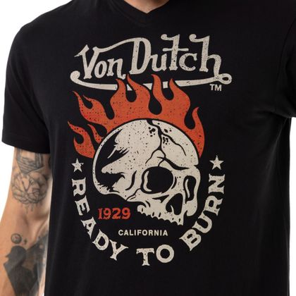 T-Shirt manches courtes Von Dutch BURN - Noir