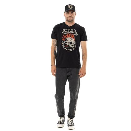 T-Shirt manches courtes Von Dutch BURN - Noir
