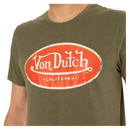 T-Shirt manches courtes Von Dutch AARON - Vert / Orange