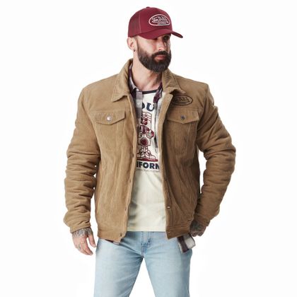 Von Dutch VELVET Jacke - Beige Ref : VDH0379 