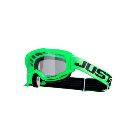 Gafas de motocross JUST1 VITRO - FLUO GREEN - PANTALLA CLARA 2022