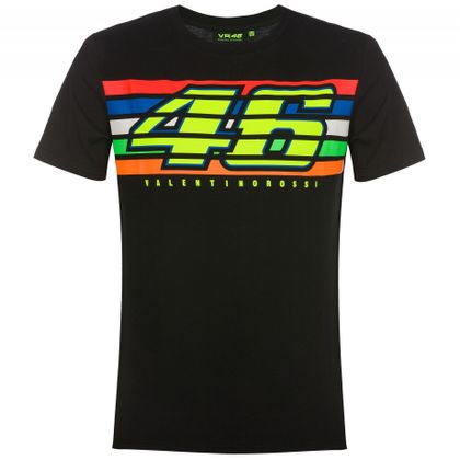 T-Shirt manches courtes VR 46 VALENTINO ROSSI STRIPES Ref : VR0487 