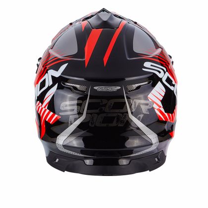 Casco de motocross Scorpion Exo VX-15 EVO AIR - SIN BLACK - NEON RED 2018