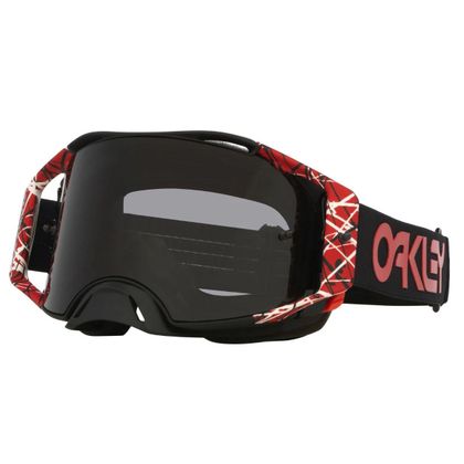 Oakley Airbrake MX Red Eddie Donkergrijs 2026 Kruismasker - Rood / Grijs Ref: OK1850 / 8009831001 