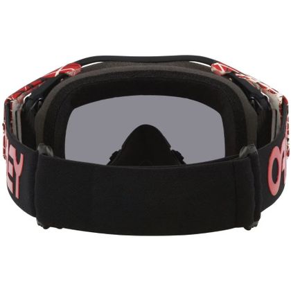 Oakley Airbrake MX Red Eddie Donkergrijs 2026 Kruismasker - Rood / Grijs