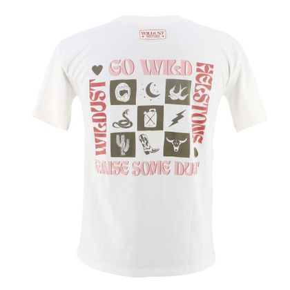 T-Shirt manches courtes Helstons GO WILD REGULAR - Blanc