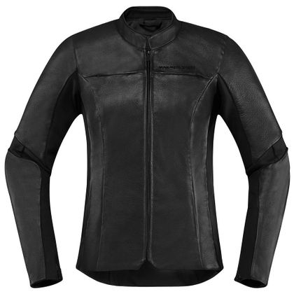 Blouson Icon OVERLORD LEATHER - Noir Ref : IC0704 
