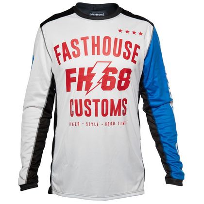 Camiseta de motocross FASTHOUSE WORX 68 BLUE/YELLOW 2020