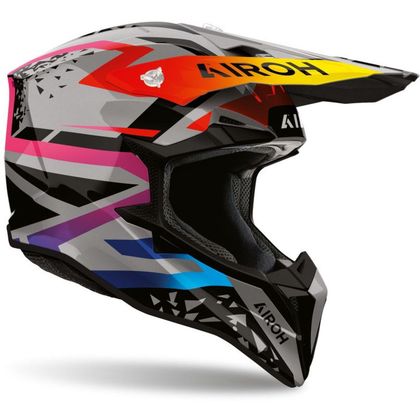 Prilba na motocross Airoh WRAAAP KARMA 2027 - Viacfarebný