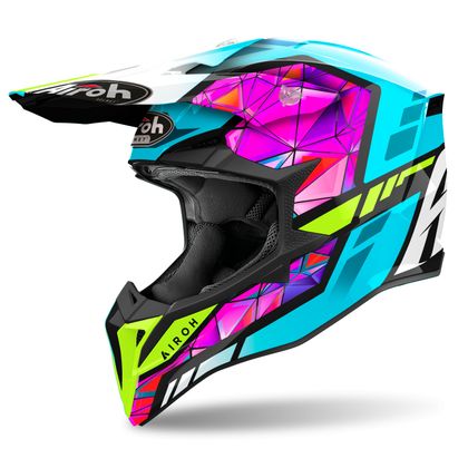 Casco de motocross Airoh WRAAAP - DIAMOND 2024 - Multicolor Ref : AR1389 