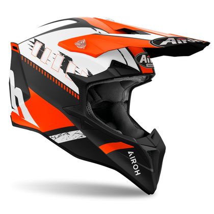Casco de motocross Airoh WRAAAP - FEEL 2024 - Naranja