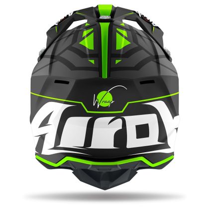 Casco de motocross Airoh WRAAP - MOOD - GREEN MATT 2023 - Verde