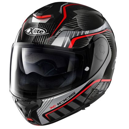 Casque X-lite X-1005 ULTRA CARBON - CHEYENNE N-COM - CARBON SILVER