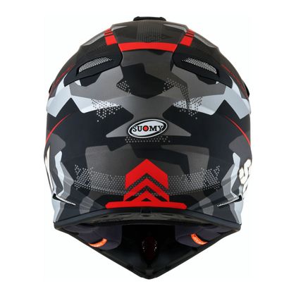Casco de motocross Suomy X-WING - CAMOUGLAGER - MATT RED 2024 - Rojo / Negro