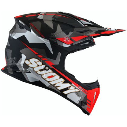 Casque cross Suomy X-WING - CAMOUFLAGER 2024 - Rouge / Noir