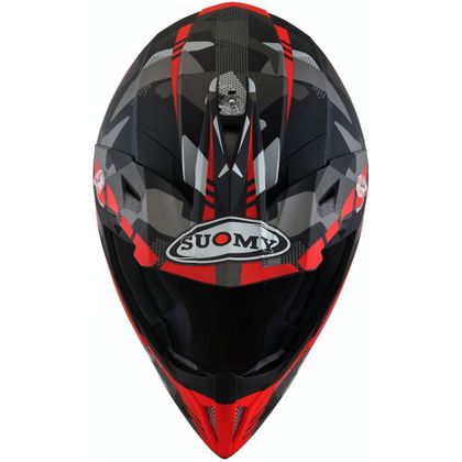 Casco de motocross Suomy X-WING - CAMOUGLAGER - MATT RED 2024 - Rojo / Negro