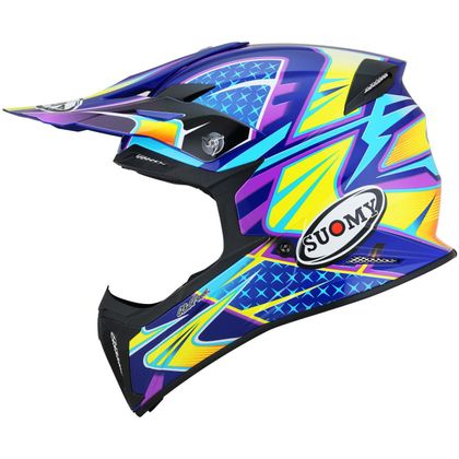 Casque cross Suomy X-WING - DUEL - LIGHT BLUE PINK 2022