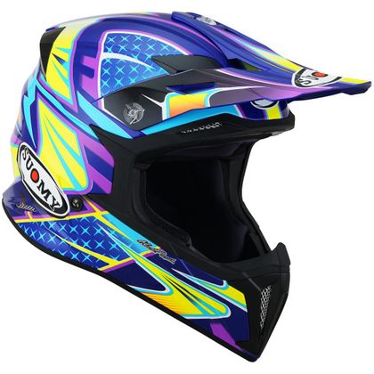 Casque cross Suomy X-WING - DUEL - LIGHT BLUE PINK 2022