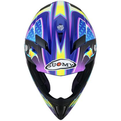 Casco de motocross Suomy X-WING - DUEL - LIGHT BLUE PINK 2022