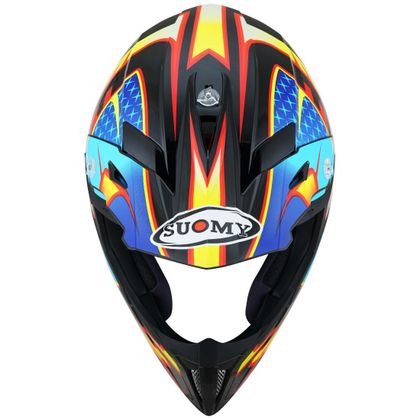 Casco de motocross Suomy X-WING - DUEL - LIGHT BLUE RED 2022