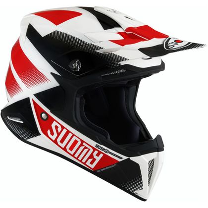 Casco de motocross Suomy X-WING - GRIP - WHITE RED 2021 Ref : SU0309 