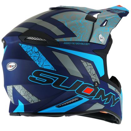 Casco de motocross Suomy X-WING - REEL - MATT BLUE FLUO 2024