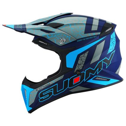 Casco de motocross Suomy X-WING - REEL - MATT BLUE FLUO 2024