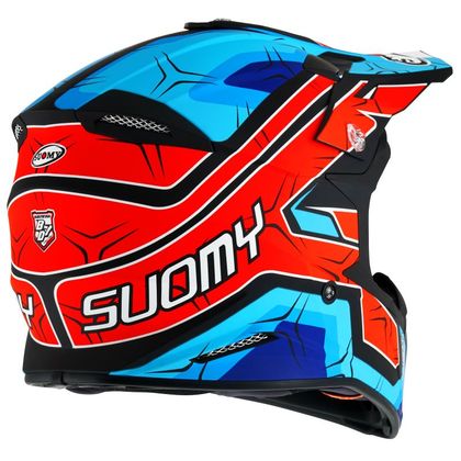 Casco de motocross Suomy X-WING - SUBATOMIC - MATT ORANGE/BLUE 2022