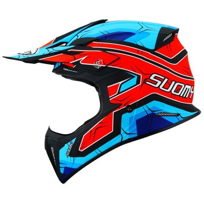 Casco de motocross Suomy X-WING - SUBATOMIC - MATT ORANGE/BLUE 2022 Ref : SU0335 