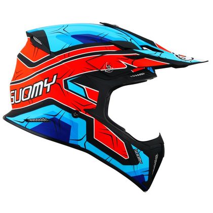 Casco de motocross Suomy X-WING - SUBATOMIC - MATT ORANGE/BLUE 2022