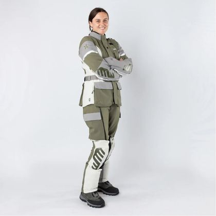 IXS VENTURE-STX 1.0 VROUWEN Motorbroek - Grijs / Groen