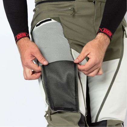IXS VENTURE-AIR 1.0 Motorcycle Trousers - Grey / Green