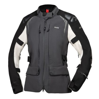 Veste Moto IXS TOURSTER-STX 2.0 FEMME - Gris / Noir Ref : IS1186 