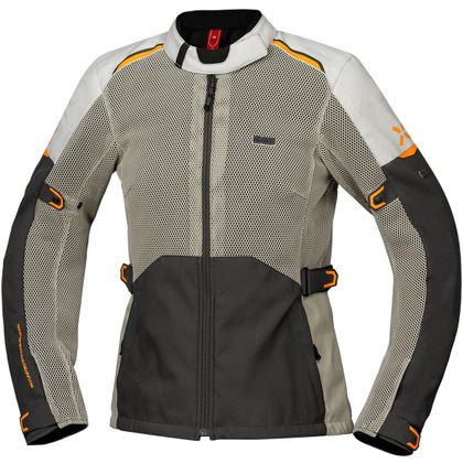 Veste Moto IXS TOURSTER-BIG AIR 1.0 FEMME - Gris / Orange Ref : IS1190 